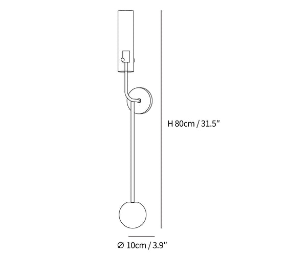 Eclat Vertical Wall Lamp