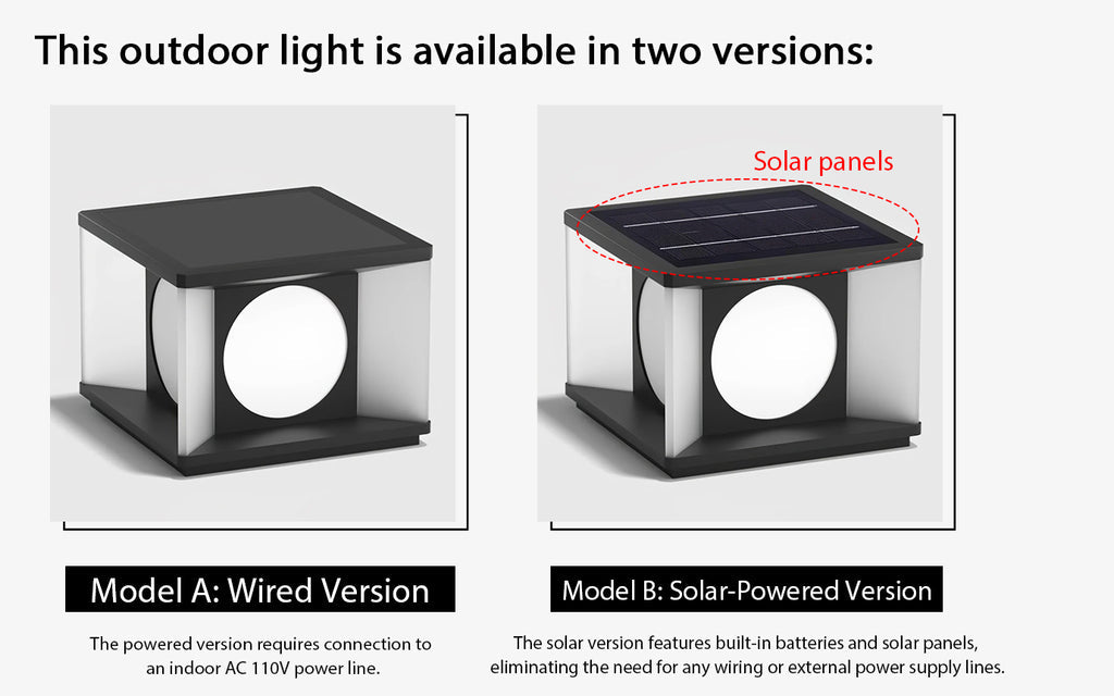 Eclipse Cube Outdoor Post Light