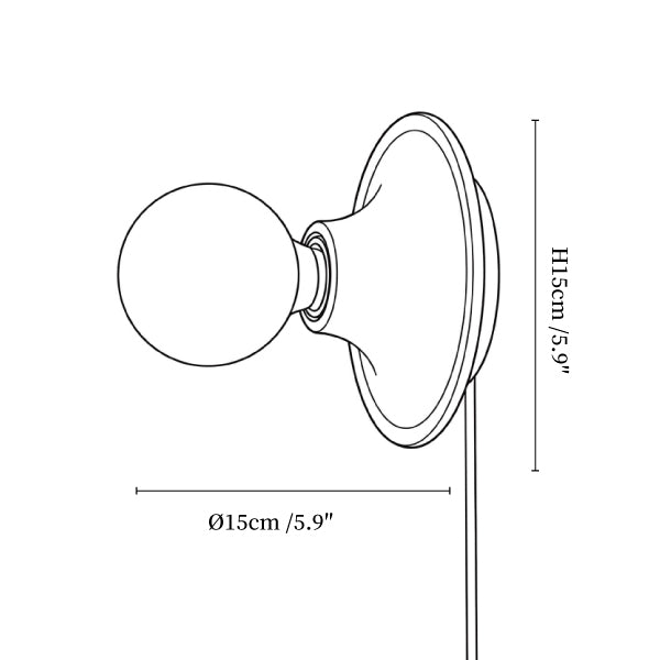 Eclipta Plug-in Wall Sconce