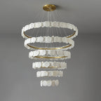 Ecliptica Spiral Alabaster Chandelier