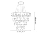 Ecliptica Spiral Alabaster Chandelier