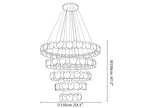 Ecliptica Spiral Alabaster Chandelier