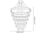 Ecliptica Spiral Alabaster Chandelier