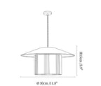 Eco Fabric Fringe Pendant Lamp