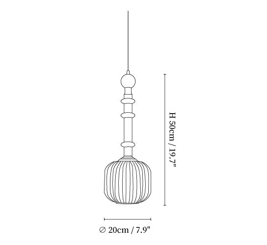 Edison Wood Pendant Light