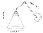 Edwin Swing Arm Wall Sconce