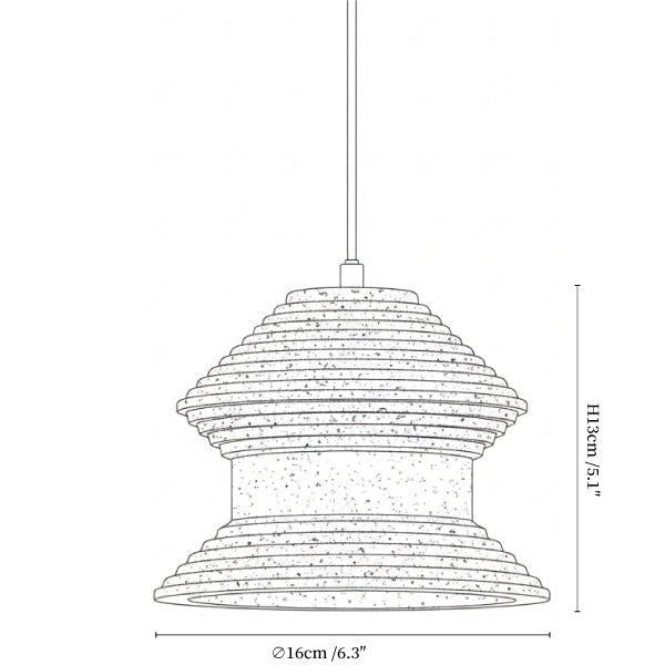Eira Travertine Pendant Light