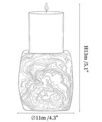 Elara Agate Candle Holder