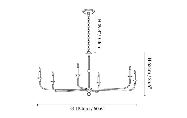 Elara Candle Chandelier