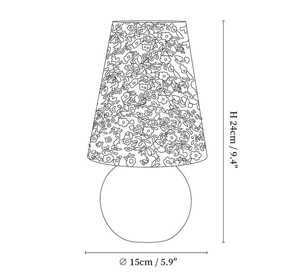 Elara Floral Glow Table Lamp