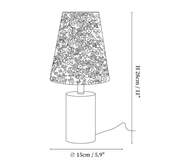 Elara Floral Glow Table Lamp