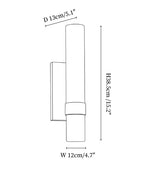 Elaris Alabaster Tube Wall Sconce