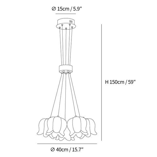 Elegant Floral Pendant Light