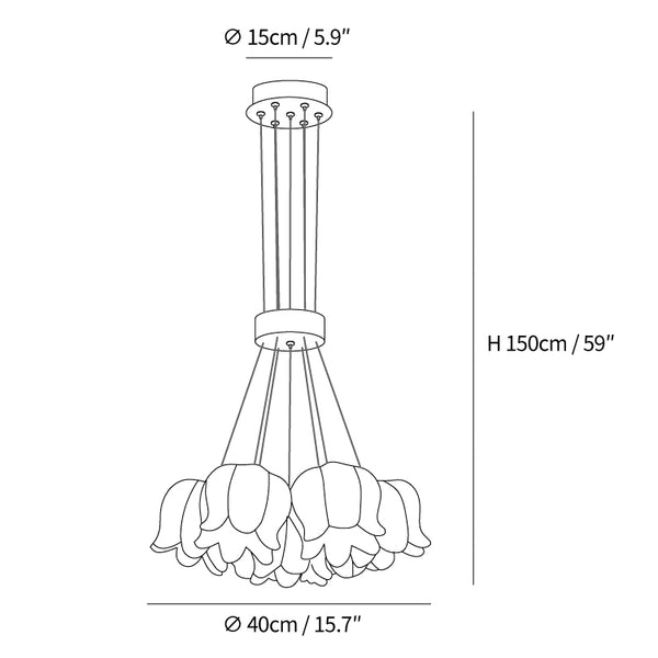 Elegant Floral Pendant Light