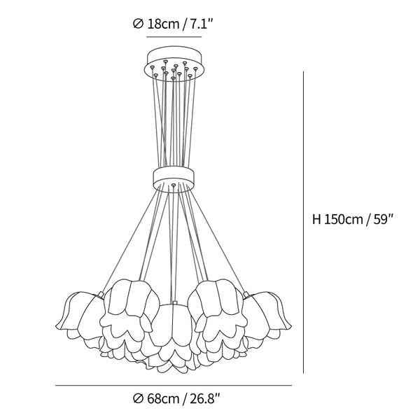 Elegant Floral Pendant Light