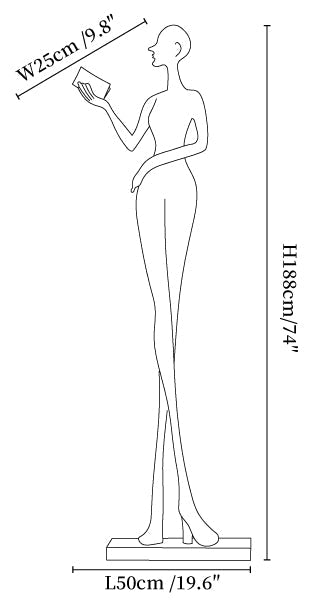 Elegant Lady Sculpture Ornaments