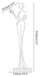 Elegant Lady Sculpture Ornaments