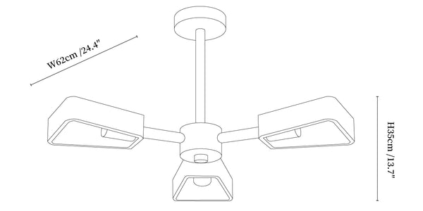 Elementa Travertine Chandelier