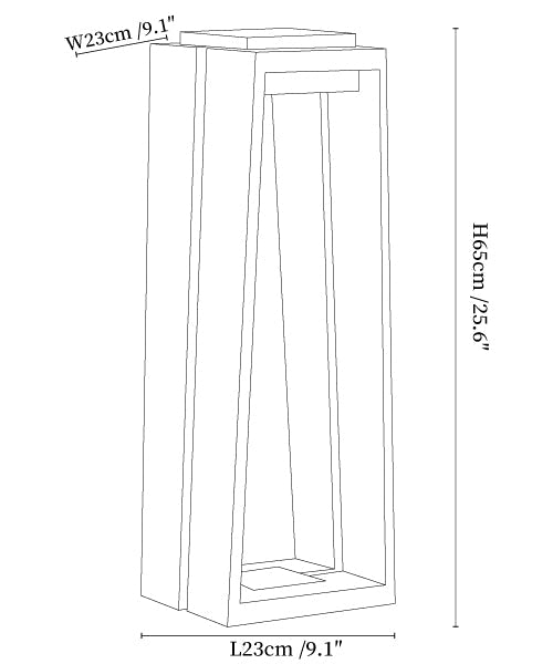 Elira Solar Outdoor Bollard Light