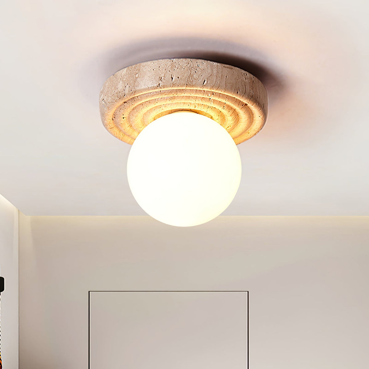 Elira Travertine Ceiling Light