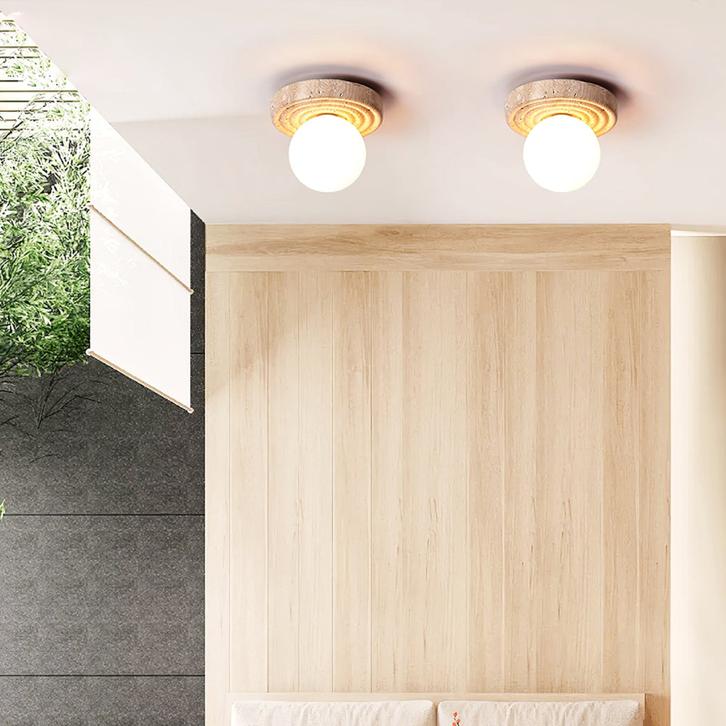 Elira Travertine Ceiling Light