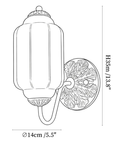 Elliot Glass Wall Lamp