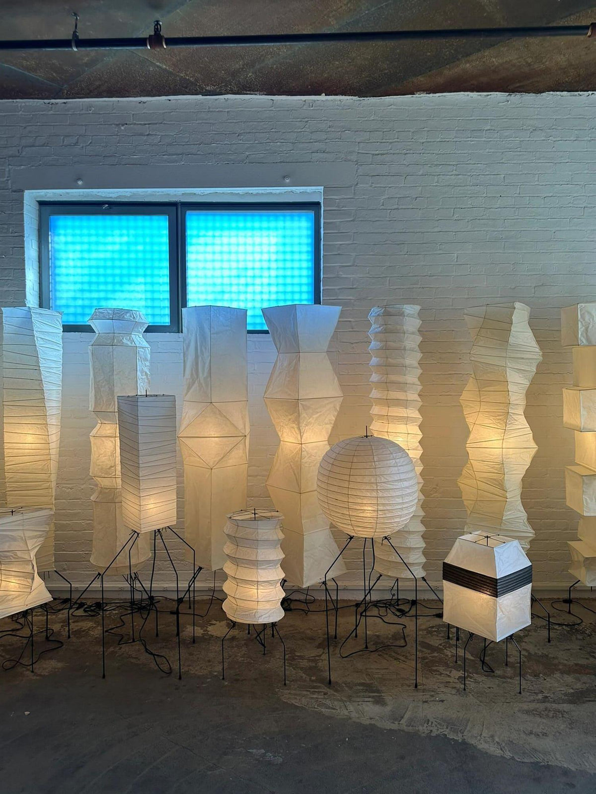 Ellipsa Rice Paper Lantern Floor Lamp