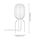 Ellipsa Rice Paper Lantern Floor Lamp