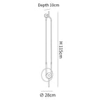 Ellipse Ring Marble Wall Light