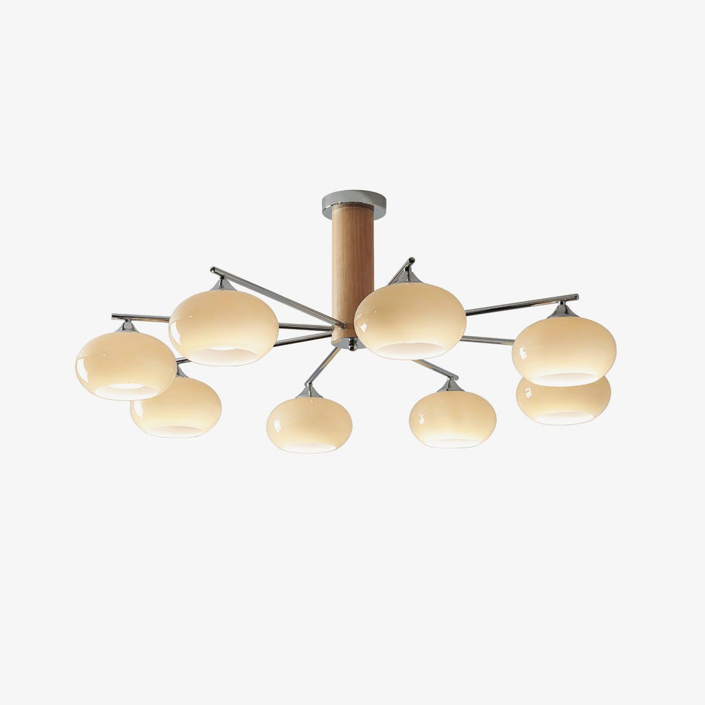 Elliptical Persimmon Chandelier