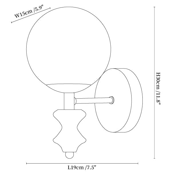Elodie Globe Wall Sconce