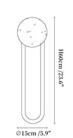 Travertine Oval Wall Lamp
