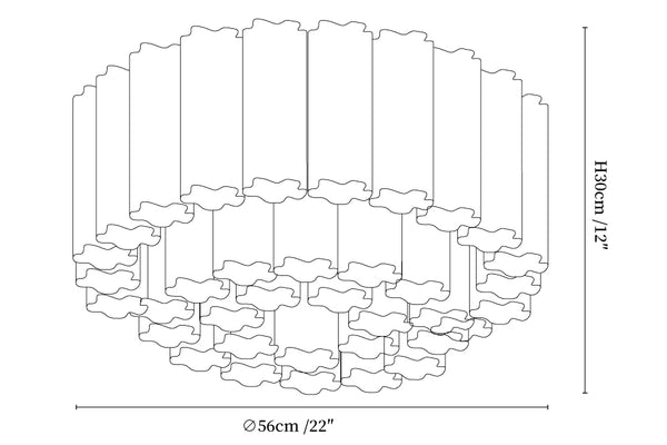 Eloria Glass Ceiling Lamp