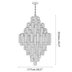 Eloria Glass Diamond Chandelier