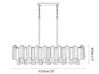 Eloria Glass Linear Chandelier