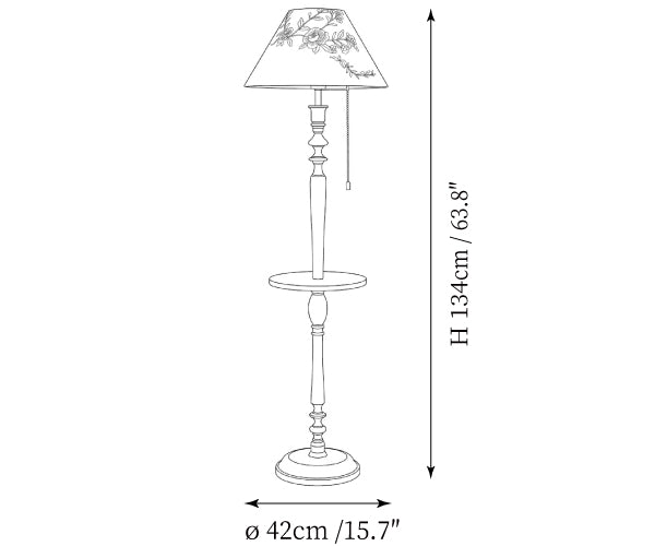 Elowen Bloom Side Floor Lamp