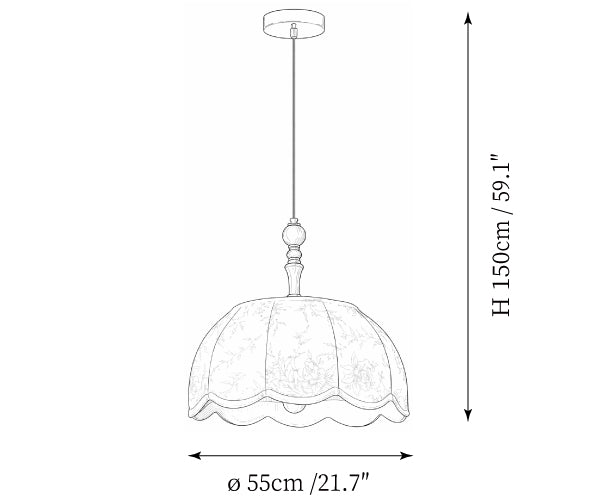 Elowen Blossom Lantern Pendant Lamp