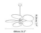 Elowen Fabric Petal Pendant Light