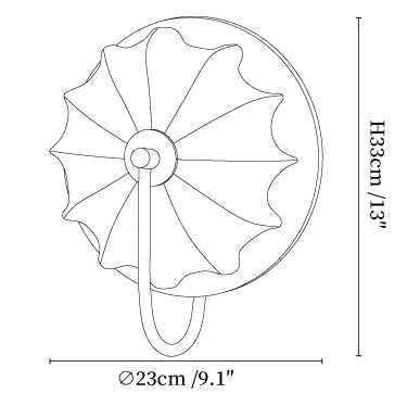 Elowen Fabric Wall Light