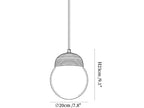 Elowen Fluted Opal Pendant Lamp