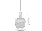 Elowen Fluted Opal Pendant Lamp