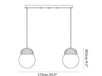 Elowen Fluted Opal Pendant Lamp