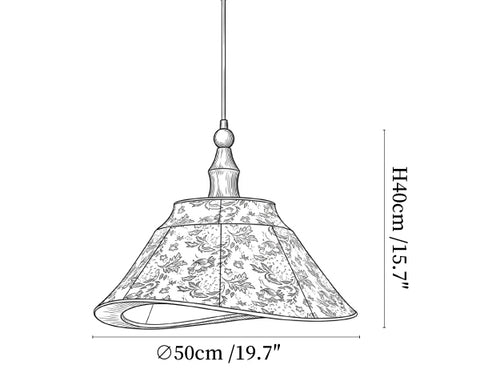 Elowen Tapered Pendant Lamp