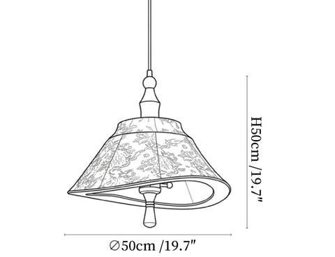 Elowen Tapered Pendant Lamp