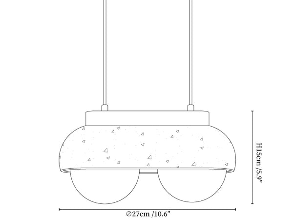 Elowen Travertine Pendant Light