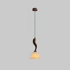 Elowen Twisted Wood Pendant Light