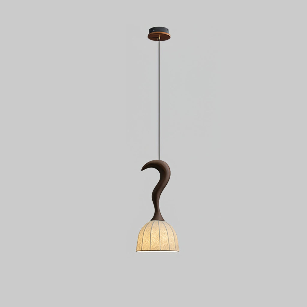 Elowen Twisted Wood Pendant Light