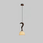 Elowen Twisted Wood Pendant Light