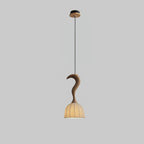 Elowen Twisted Wood Pendant Light