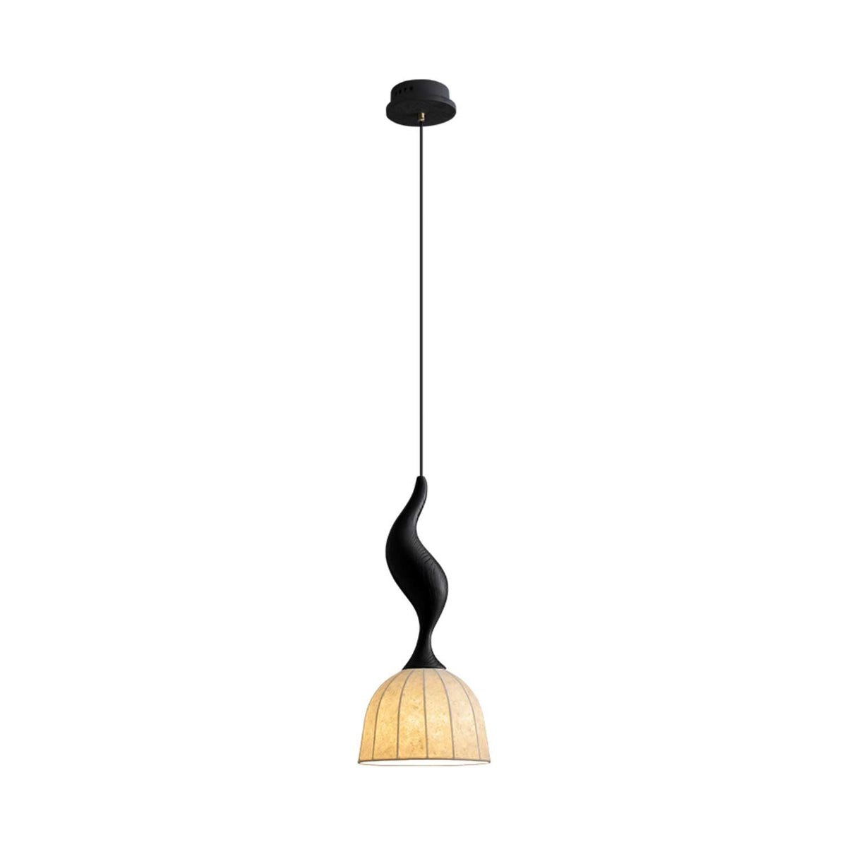 Elowen Twisted Wood Pendant Light